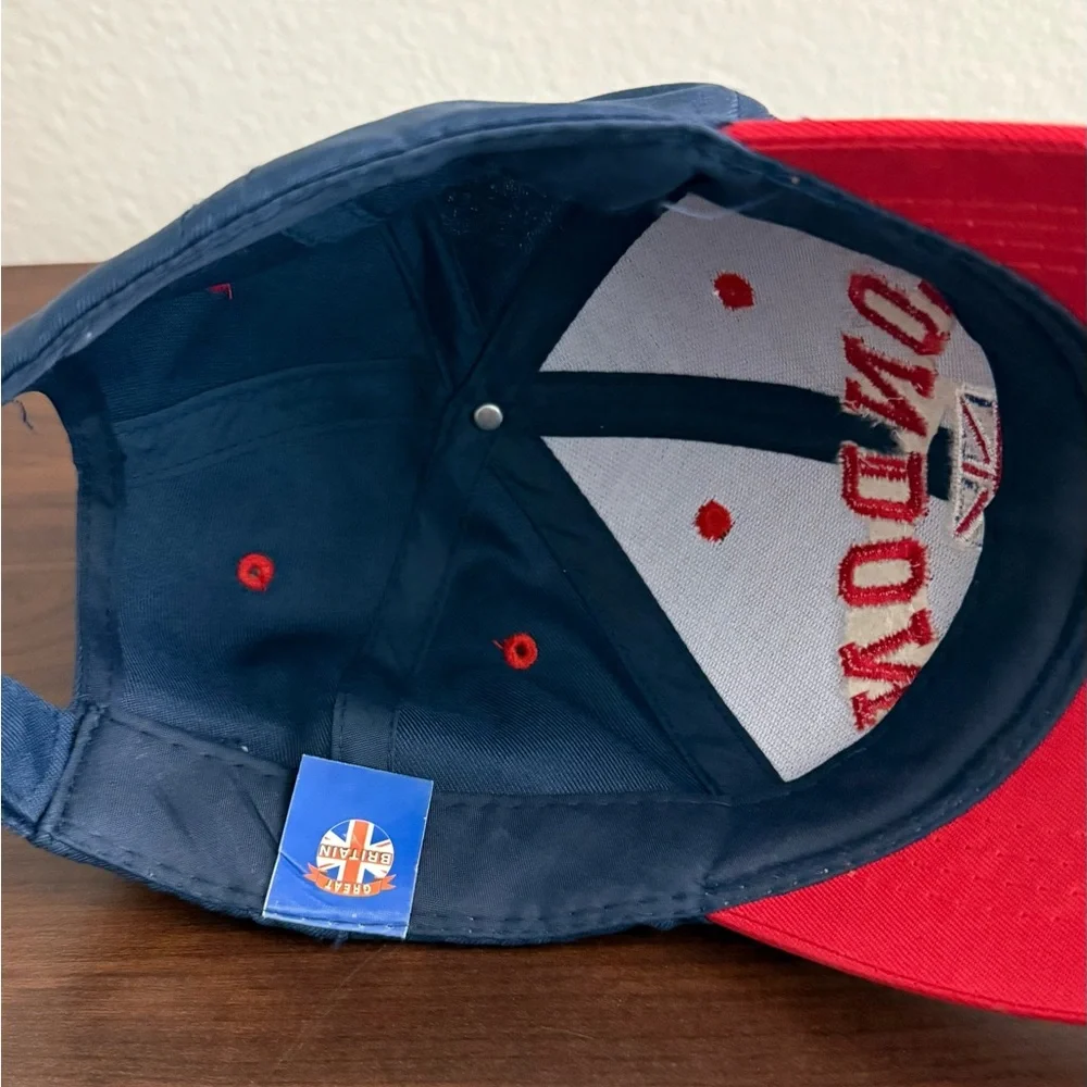 Kids’ London Navy and Red Baseball Cap